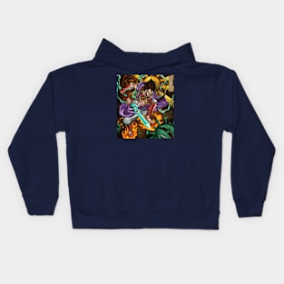 Vegeta and Susanoo-no-Mikoto Potara Earrings fusion Kids Hoodie